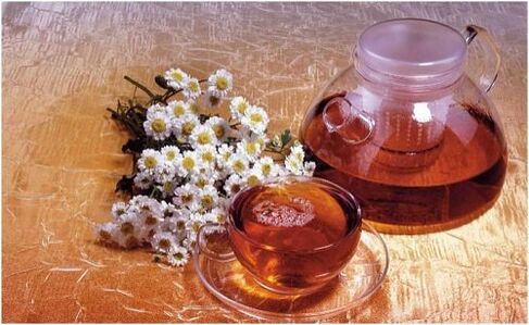 البابونج مع العظم العنقي