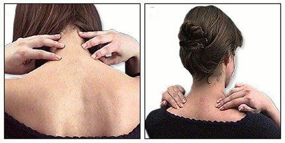 التدليك الباقين على قيد الحياة لعظم العظم من الرقبة